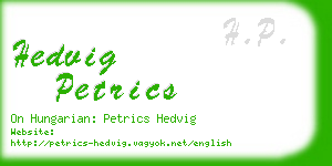 hedvig petrics business card